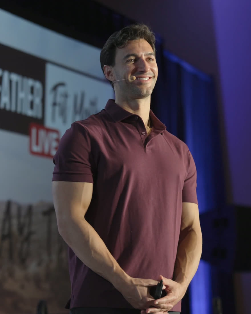 Dr. Anthony Balduzzi speaking at Fit Father Live